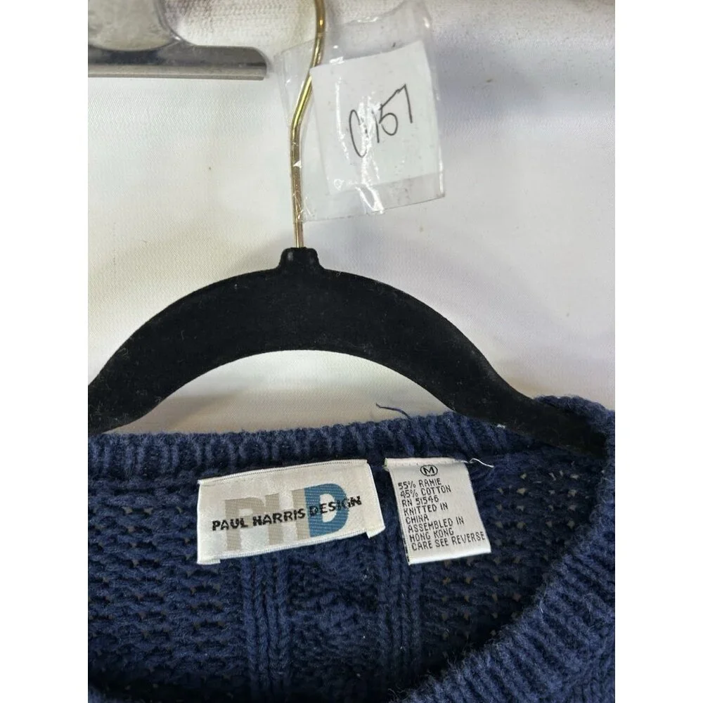 Vintage 90s Streetwear Grunge Cardigan Sweater Paisley Cable Knit Cropped - Picture 6 of 8